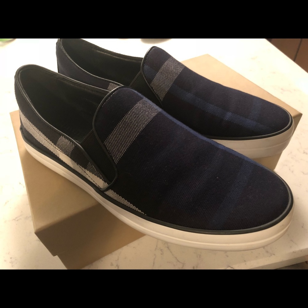 Burberry slips ons